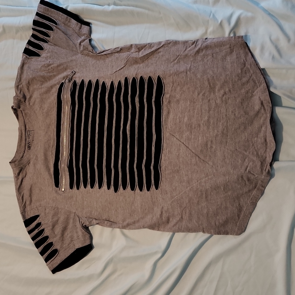 Gray Biker T-shirt